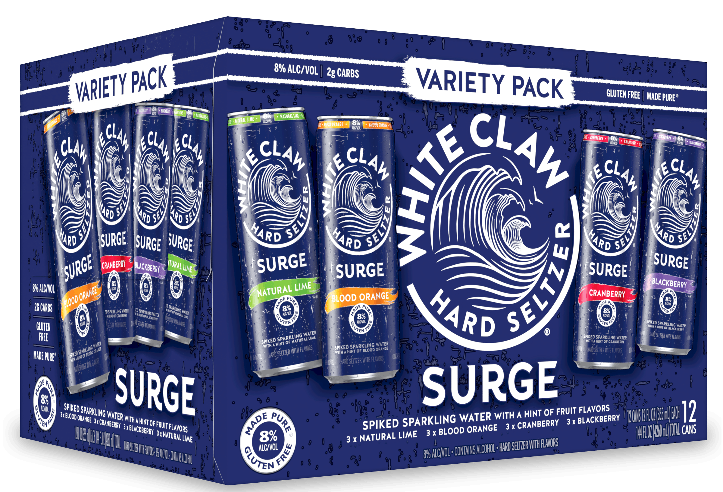 White Claw® Surge Variety Pack White Claw® Hard Seltzer